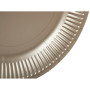 10 Assiettes, carton rond Ø23cm Or