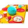 20 Assiettes, carton rond Ø 23 cm Rouge