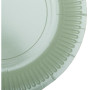 20 Assiettes, carton rond Ø 23 cm Vert O