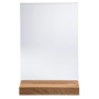 Porte-visuel a. socle en bois A4vertical