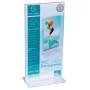 Porte-visuel droit vertical DL cristal