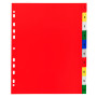 Intercalaires 1-10 A4+ PP onglets impr.