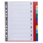 Intercalaires 1-10 A4+ PP onglets impr.