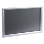 Cadre mural aluminium A3 alu/cristal