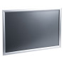 Cadre mural aluminium A2 alu/cristal