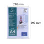 Porte-visuel droit vertical A4 cristal