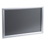 Cadre mural aluminium A3 alu/cristal