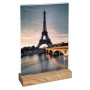 Porte-visuel a. socle en bois A4vertical