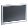 Cadre mural aluminium A4 alu/cristal