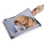 Cadre mural aluminium A1 alu/cristal