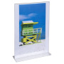 Porte-visuel droit vertical A4 cristal