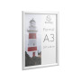 Cadre mural aluminium A3 alu/cristal