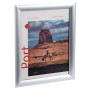 Cadre mural aluminium A3 alu/cristal