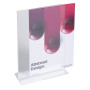 Porte-visuel droit vertical A4 cristal