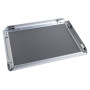 Cadre mural aluminium A3 alu/cristal