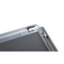 Cadre mural aluminium A2 alu/cristal