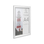 Cadre mural aluminium A4 alu/cristal