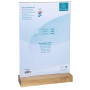 Porte-visuel a. socle en bois A4vertical