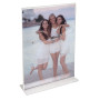 Porte-visuel droit vertical A4 cristal