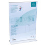 Porte-visuel droit vertical A4 cristal