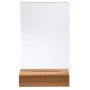 Porte-visuel a. socle en bois A6vertical