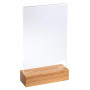 Porte-visuel a. socle en bois A6vertical