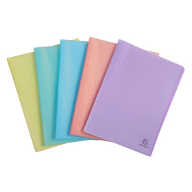 Porte-vues A4 40 vues Chrom. Pastel