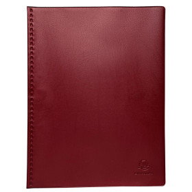 Porte-Vues PVC 60V VEGA Opaque Bordeaux