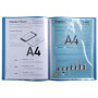 Porte-vues A4 80 vues Bee Blue 4 coul.as