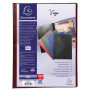 Porte-Vues PVC 100V VEGA Opaque Bordeaux