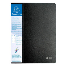 Porte vues A4 120V UP-LINE Opaque noir