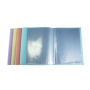 Porte-vues A4 60 vues Chrom. Pastel