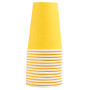 15 Gobelets carton 20cl Jaune