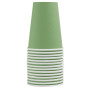 15 Gobelets carton 20cl Vert Olive