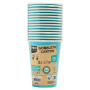 15 Gobelets carton 20cl Turquoise