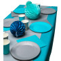 15 Gobelets carton 20cl Turquoise