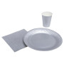 15 Gobelets carton 20cl Argent