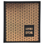 Liv or 140p.or 21x19cm PALMYRE noir ass