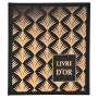 Liv or 140p.or 21x19cm PALMYRE noir ass