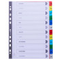 Intercal.A4 Mois PP coul.+ index