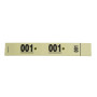 CARNET 50 TICKETS VESTIAIRES - JAUNE