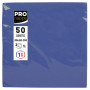 50 Serv.OUATE micro-gaufré 20X20 Marine