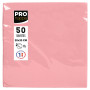 50 Serviettes OUATE 20X20 Rose poudré