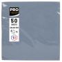 50 Serviettes OUATE micro-gauf20X20Gris