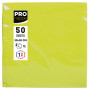 50Serv.OUATE micro-gaufré 20X20Vert kiwi