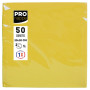 50Serviettes OUATE micro-gauf.20X20Jaune
