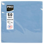 50 Serv.OUATE micro-gauf20X20 Bleu ciel