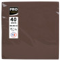40Serviettes OUATEmicro-gaufré38X38Choc.