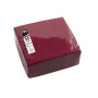 50Serv.OUATE microgaufré20X20Bordeaux