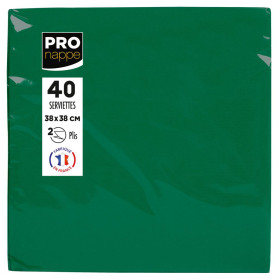 40Serv. OUATE micro-gauf.38X38Vert sapin